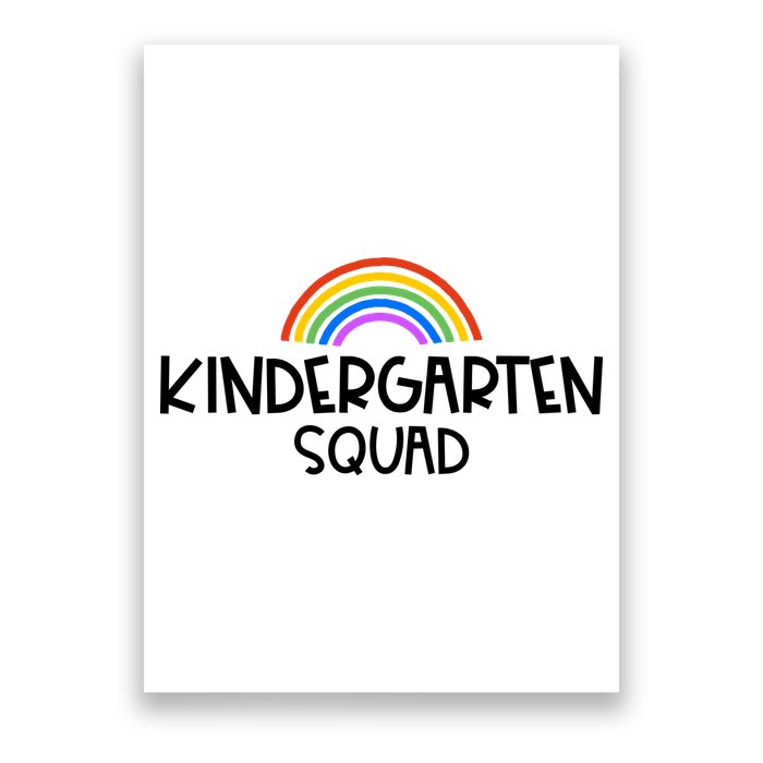 Kindergarten Squad Rainbow Poster