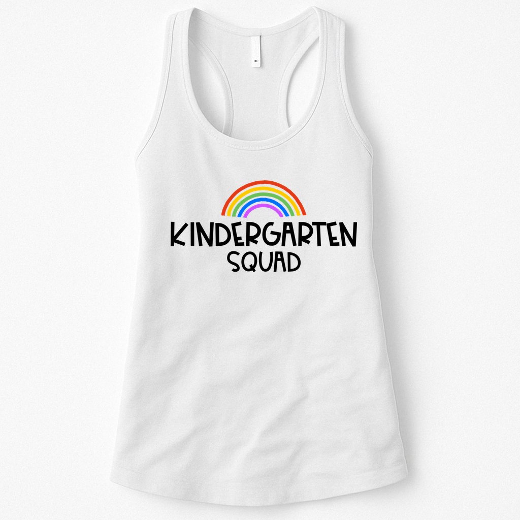 Kindergarten Squad Rainbow Womens Tank Top