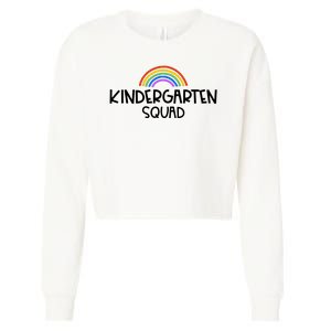 Kindergarten Squad Rainbow Cropped Pullover Crew