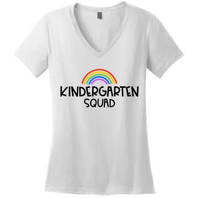 Kindergarten Squad Rainbow Women's V-Neck T-Shirt