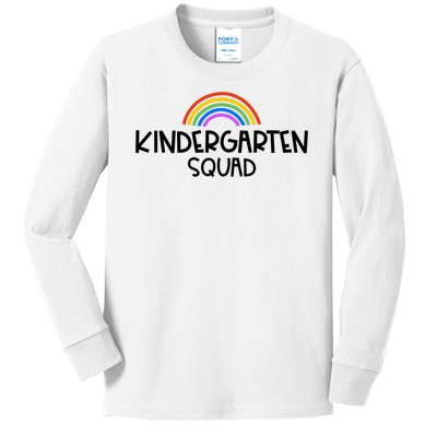 Kindergarten Squad Rainbow Kids Long Sleeve Shirt