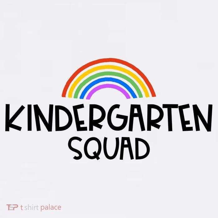 Kindergarten Squad Rainbow Kids T-Shirt