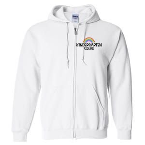 Kindergarten Squad Rainbow Full Zip Hoodie