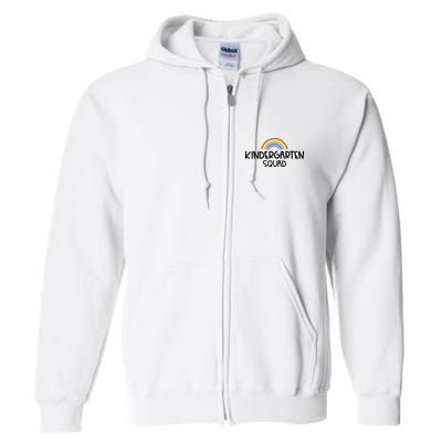 Kindergarten Squad Rainbow Full Zip Hoodie