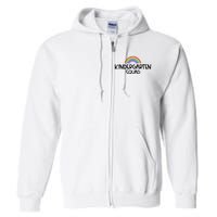 Kindergarten Squad Rainbow Full Zip Hoodie