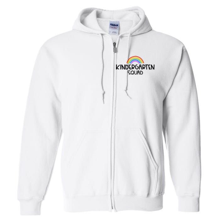 Kindergarten Squad Rainbow Full Zip Hoodie