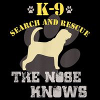 K9 Search & Rescue Dog Team Bloodhound Tracking SAR K9 Button