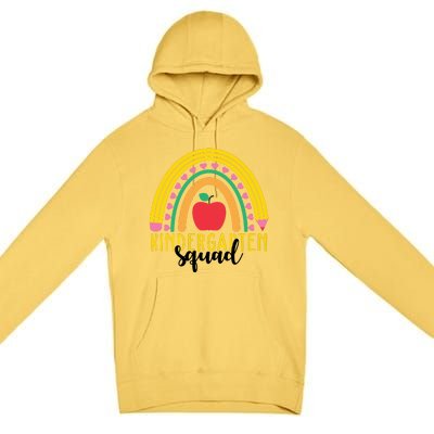 Kindergarten Squad Rainbow Education Premium Pullover Hoodie