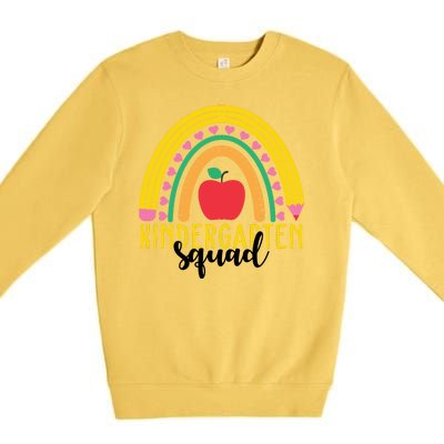 Kindergarten Squad Rainbow Education Premium Crewneck Sweatshirt