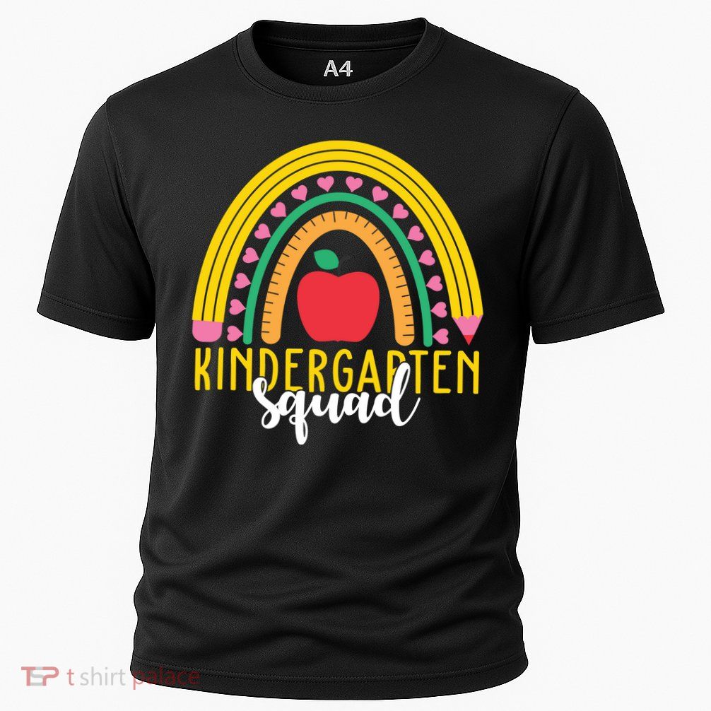 Kindergarten Squad Rainbow Education Performance Shirt
