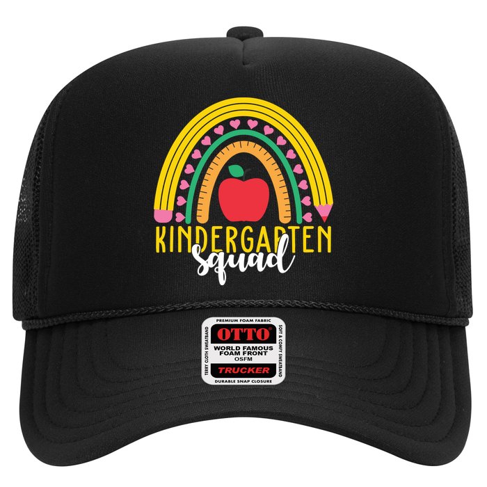 Kindergarten Squad Rainbow Education Trucker Hat