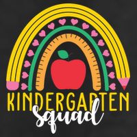 Kindergarten Squad Rainbow Education Trucker Hat