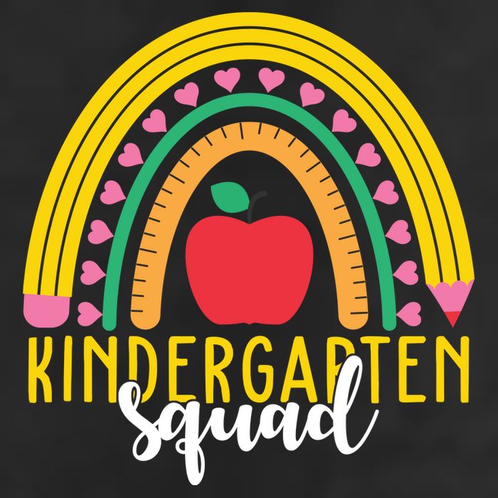 Kindergarten Squad Rainbow Education Trucker Hat