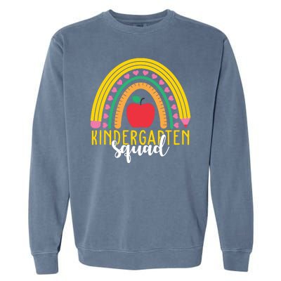 Kindergarten Squad Rainbow Education Garment-Dyed Sweatshirt