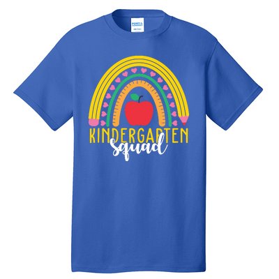 Kindergarten Squad Rainbow Education Tall T-Shirt