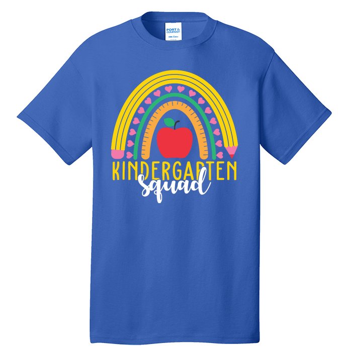 Kindergarten Squad Rainbow Education Tall T-Shirt