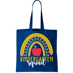 Kindergarten Squad Rainbow Education Tote Bag