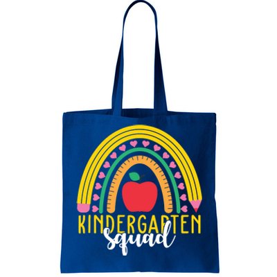 Kindergarten Squad Rainbow Education Tote Bag