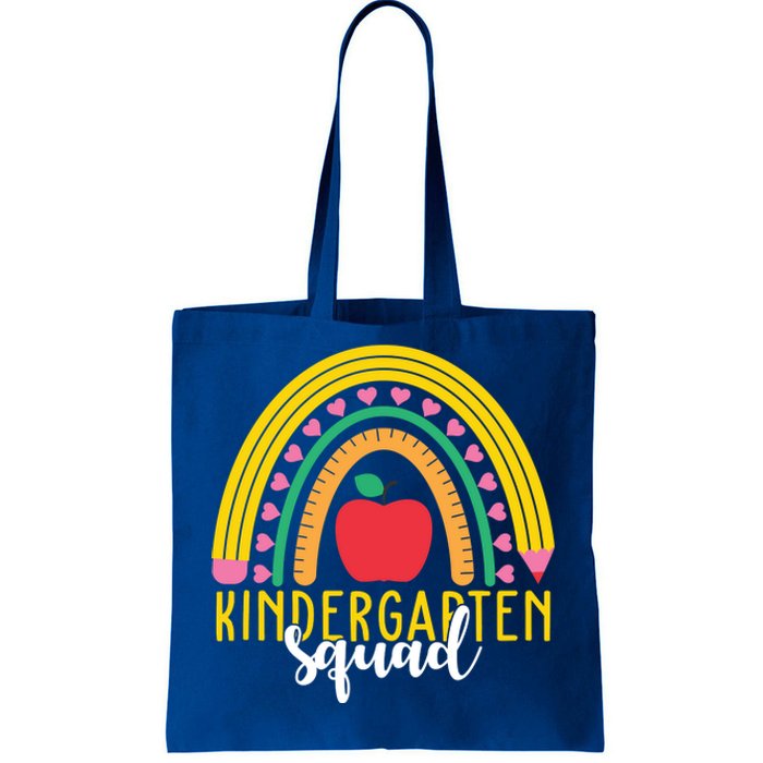 Kindergarten Squad Rainbow Education Tote Bag