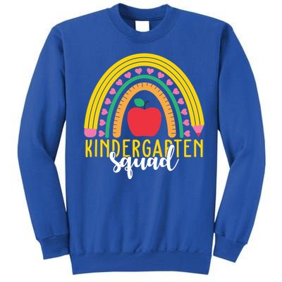 Kindergarten Squad Rainbow Education Tall Sweatshirt