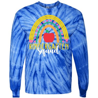 Kindergarten Squad Rainbow Education Tie-Dye Long Sleeve Shirt