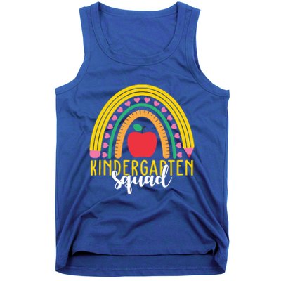 Kindergarten Squad Rainbow Education Tank Top