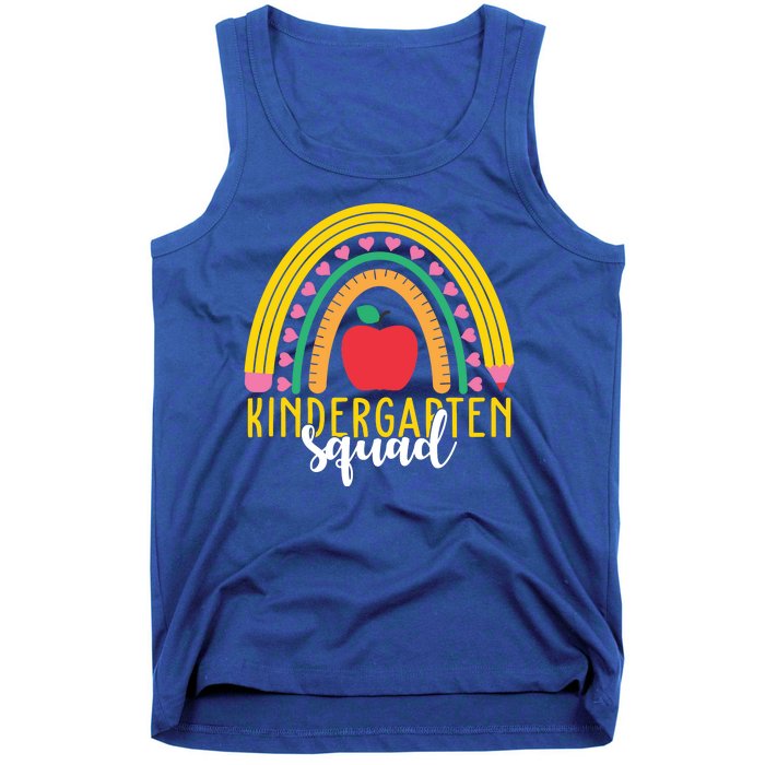 Kindergarten Squad Rainbow Education Tank Top