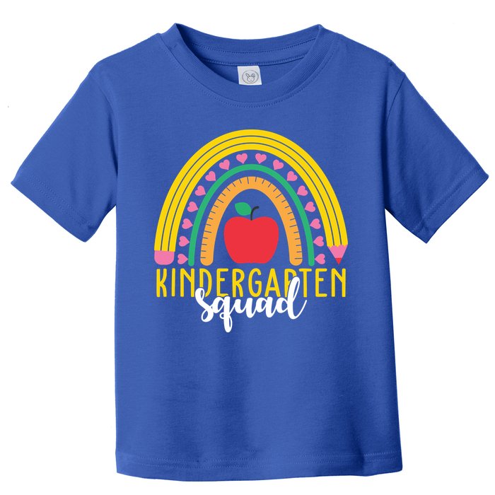 Kindergarten Squad Rainbow Education Toddler T-Shirt