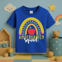 Kindergarten Squad Rainbow Education Toddler T-Shirt
