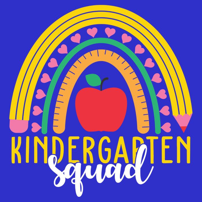 Kindergarten Squad Rainbow Education Toddler T-Shirt