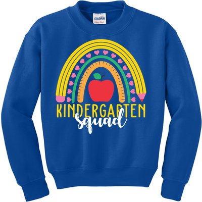 Kindergarten Squad Rainbow Education Kids Sweatshirt