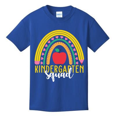Kindergarten Squad Rainbow Education Kids T-Shirt