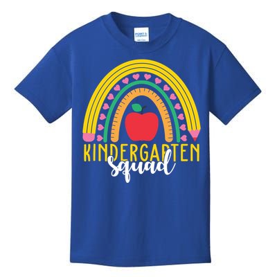 Kindergarten Squad Rainbow Education Kids T-Shirt