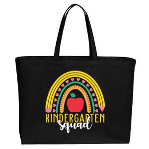 Kindergarten Squad Rainbow Education Cotton Canvas Jumbo Tote