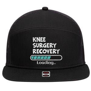 Knee Surgery Recovery Loading Replacement Survivor Knees 7 Panel Mesh Trucker Snapback Hat