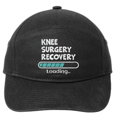 Knee Surgery Recovery Loading Replacement Survivor Knees 7-Panel Snapback Hat