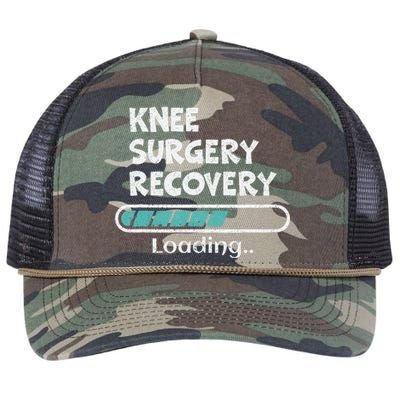 Knee Surgery Recovery Loading Replacement Survivor Knees Retro Rope Trucker Hat Cap