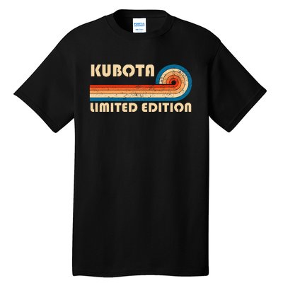 Kubota Surname Retro Vintage 80s 90s Birthday Reunion Tall T-Shirt