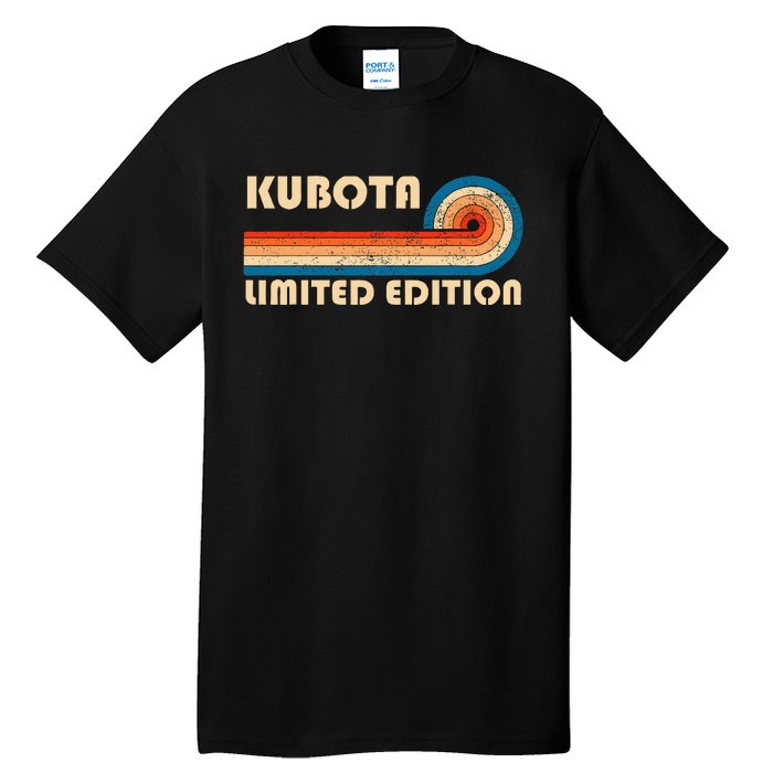 Kubota Surname Retro Vintage 80s 90s Birthday Reunion Tall T-Shirt