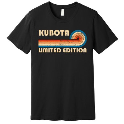 Kubota Surname Retro Vintage 80s 90s Birthday Reunion Premium T-Shirt