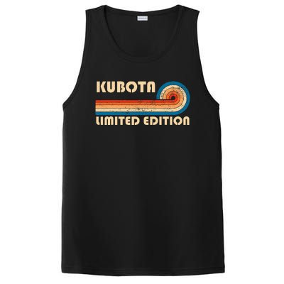 Kubota Surname Retro Vintage 80s 90s Birthday Reunion PosiCharge Competitor Tank