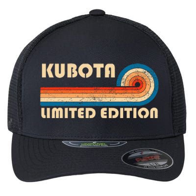 Kubota Surname Retro Vintage 80s 90s Birthday Reunion Flexfit Unipanel Trucker Cap