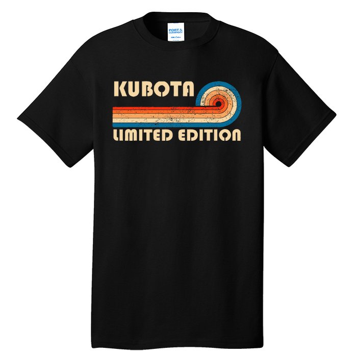 Kubota Surname Retro Vintage 80s 90s Birthday Reunion Tall T-Shirt