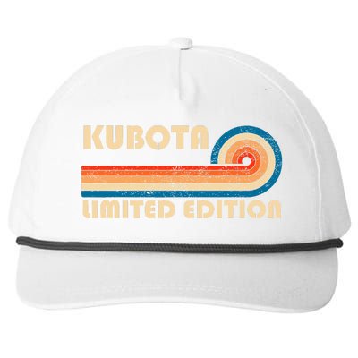 Kubota Surname Retro Vintage 80s 90s Birthday Reunion Snapback Five-Panel Rope Hat