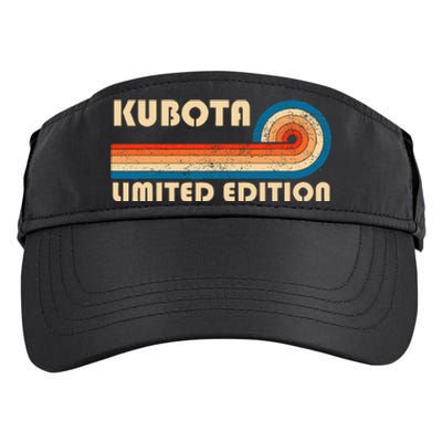 Kubota Surname Retro Vintage 80s 90s Birthday Reunion Adult Drive Performance Visor