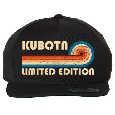 Kubota Surname Retro Vintage 80s 90s Birthday Reunion Wool Snapback Cap