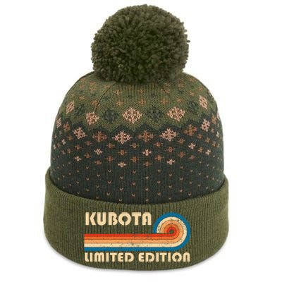 Kubota Surname Retro Vintage 80s 90s Birthday Reunion The Baniff Cuffed Pom Beanie