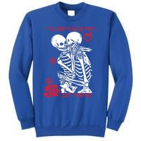 Kissing Skeletons Skulls Till Death Do Us Part Just Ding Gift Sweatshirt