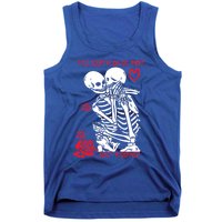 Kissing Skeletons Skulls Till Death Do Us Part Just Ding Gift Tank Top