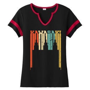 Kawasaki Skyline Silhouette Ladies Halftime Notch Neck Tee